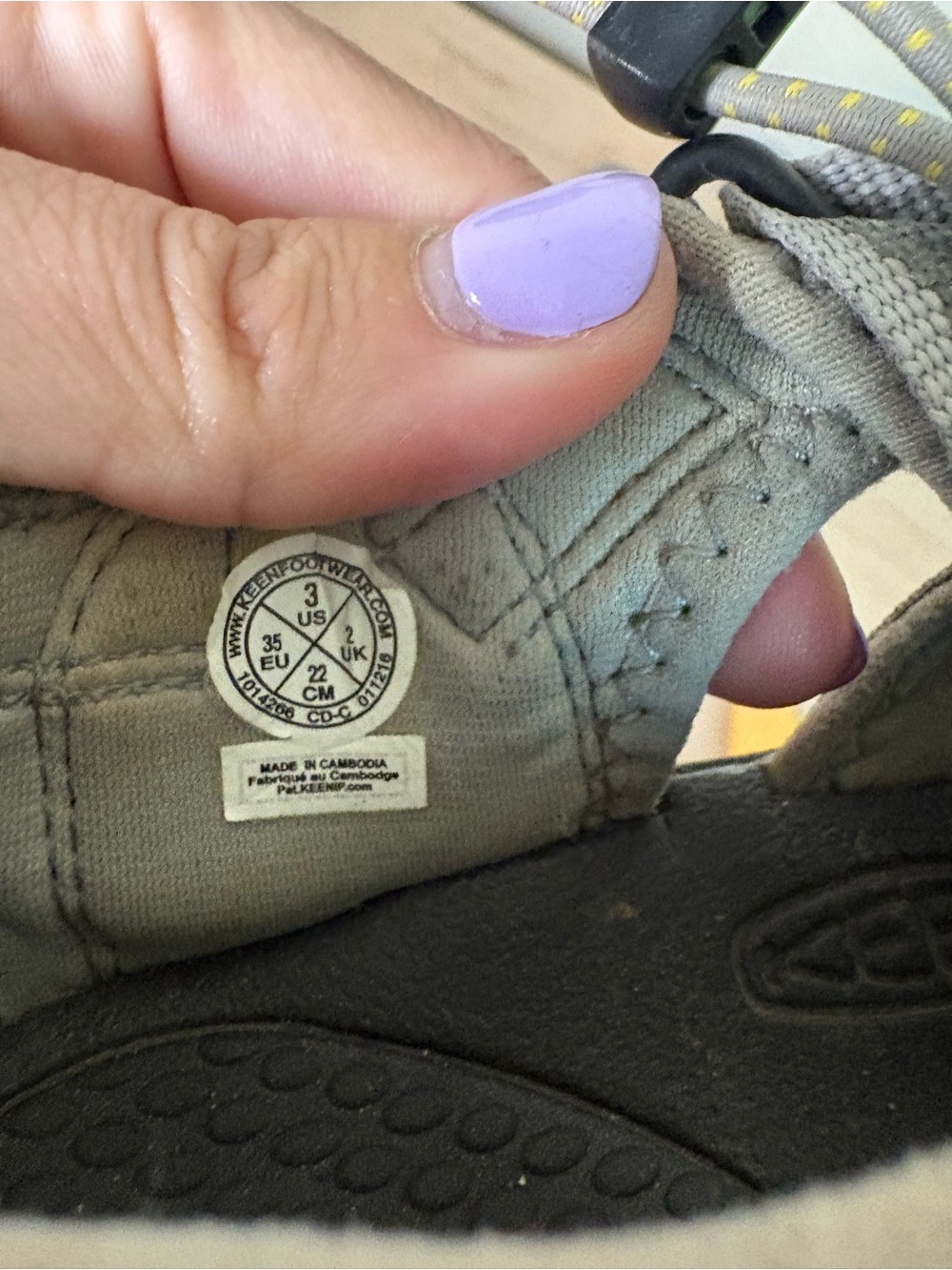 Keen Kids Gray and Lime Sport Sandals - Picture 4 of 4